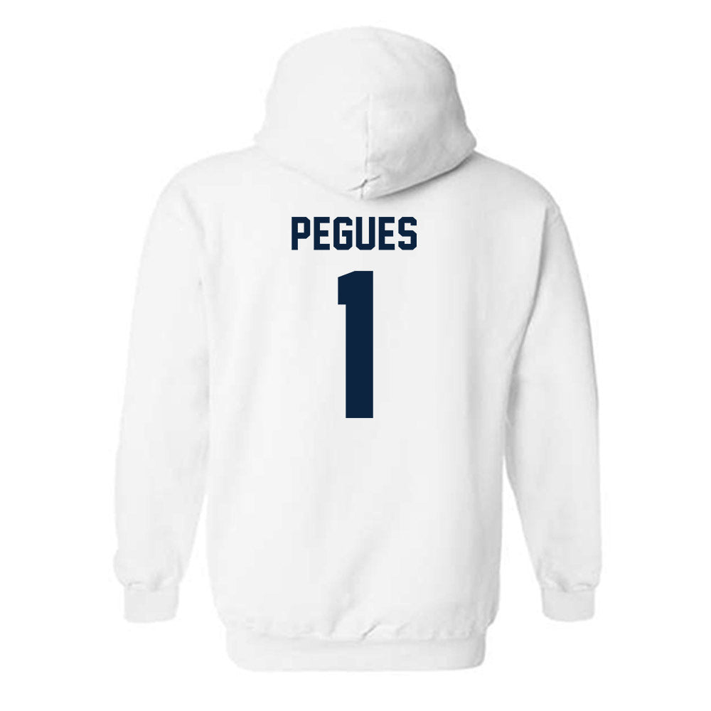 Auburn - NCAA Men's Basketball : JP Pegues - Classic Shersey Hooded Sweatshirt-1