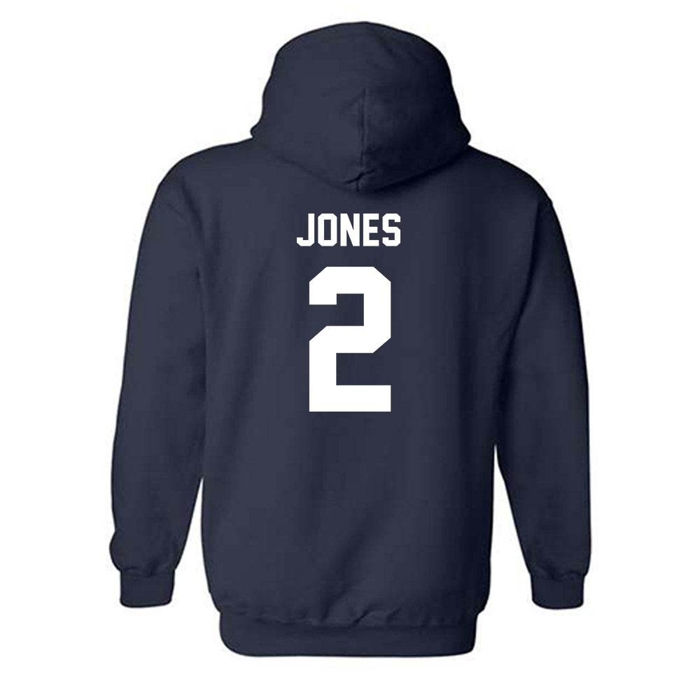 Auburn - NCAA Men's Basketball : Denver Jones - Generic Shersey Hooded Sweatshirt-1