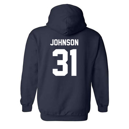 Auburn - NCAA Men's Basketball : Chaney Johnson - Generic Shersey Hooded Sweatshirt-1