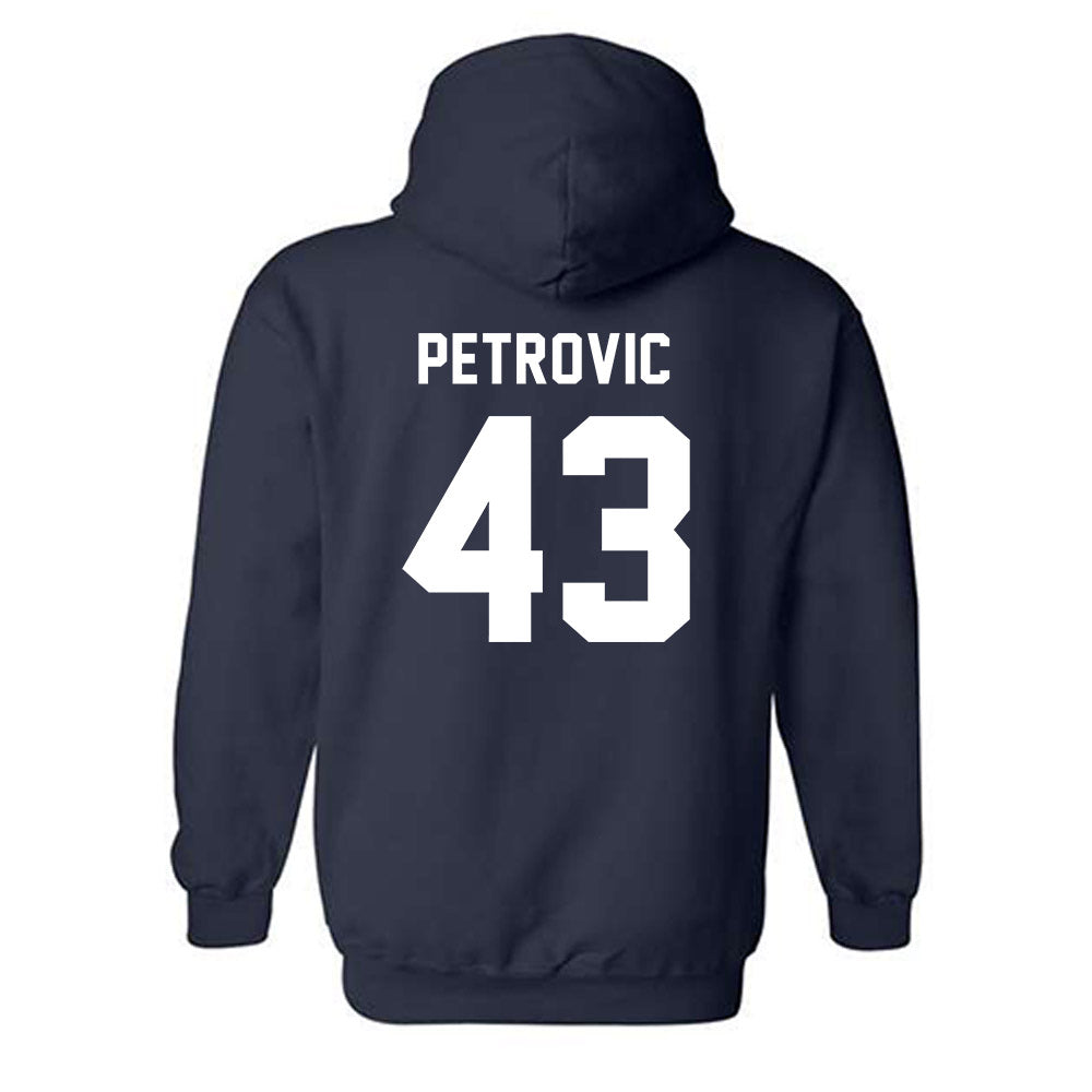 Auburn - NCAA Baseball : Alex Petrovic - Generic Shersey Hooded Sweatshirt-1