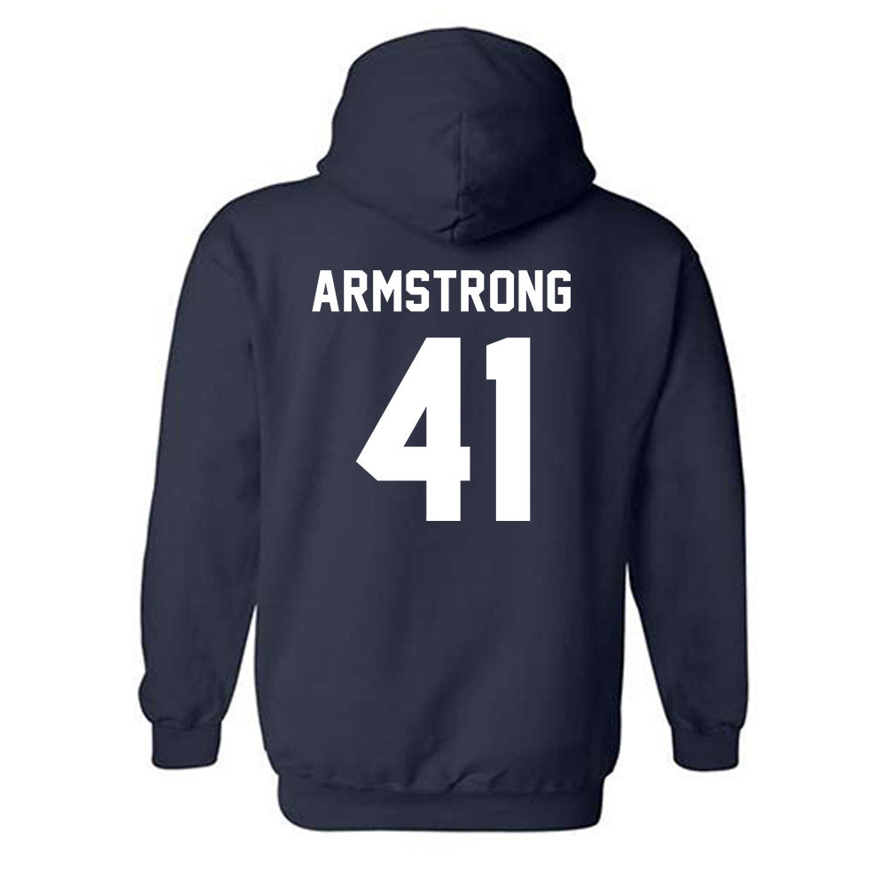 Auburn - NCAA Baseball : John Armstrong - Generic Shersey Hooded Sweatshirt-1