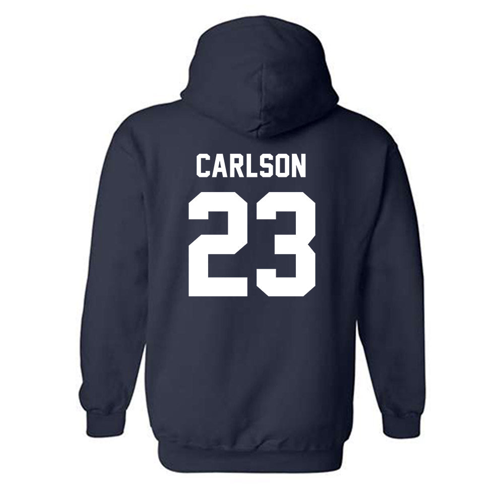 Auburn - NCAA Baseball : Parker Carlson - Generic Shersey Hooded Sweatshirt-1