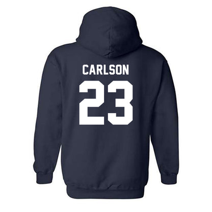 Auburn - NCAA Baseball : Parker Carlson - Generic Shersey Hooded Sweatshirt-1