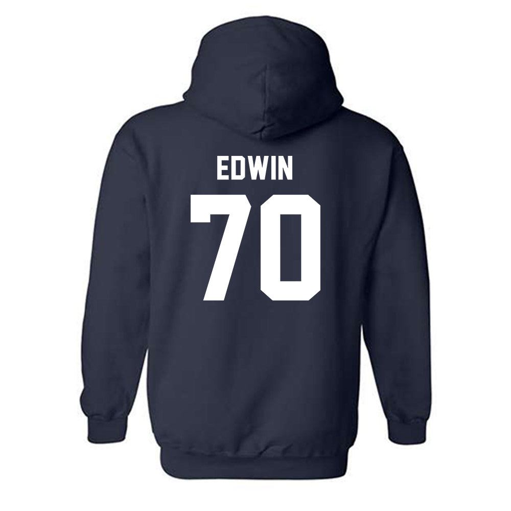 Auburn - NCAA Football : Favour Edwin - Generic Shersey Hooded Sweatshirt-1