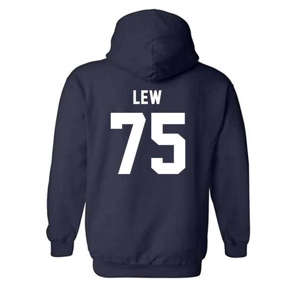 Auburn - NCAA Football : Connor Lew - Generic Shersey Hooded Sweatshirt-1