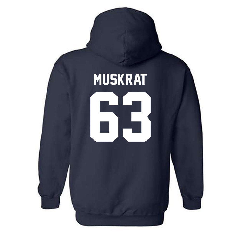 Auburn - NCAA Football : Jaden Muskrat - Generic Shersey Hooded Sweatshirt-1