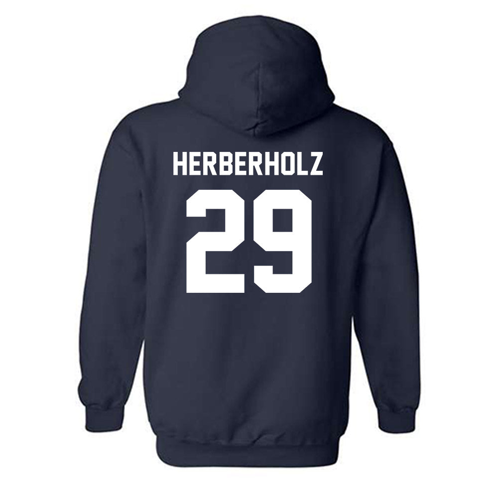 Auburn - NCAA Baseball : Christian Herberholz - Generic Shersey Hooded Sweatshirt-1