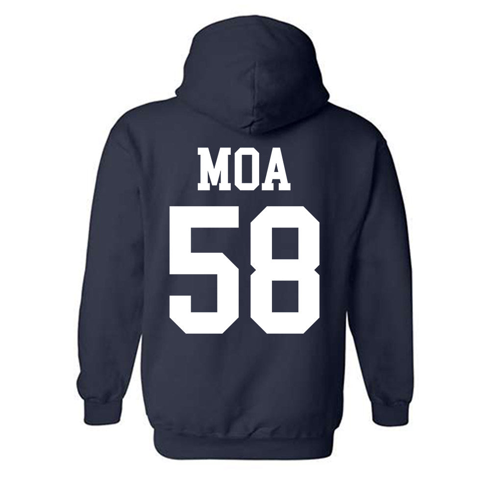 BYU - NCAA Football : Aisea Moa - Sports Shersey Hooded Sweatshirt