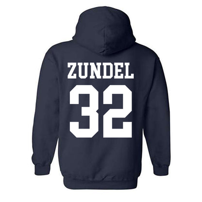 BYU - NCAA Football : Will Zundel - Sports Shersey Hooded Sweatshirt