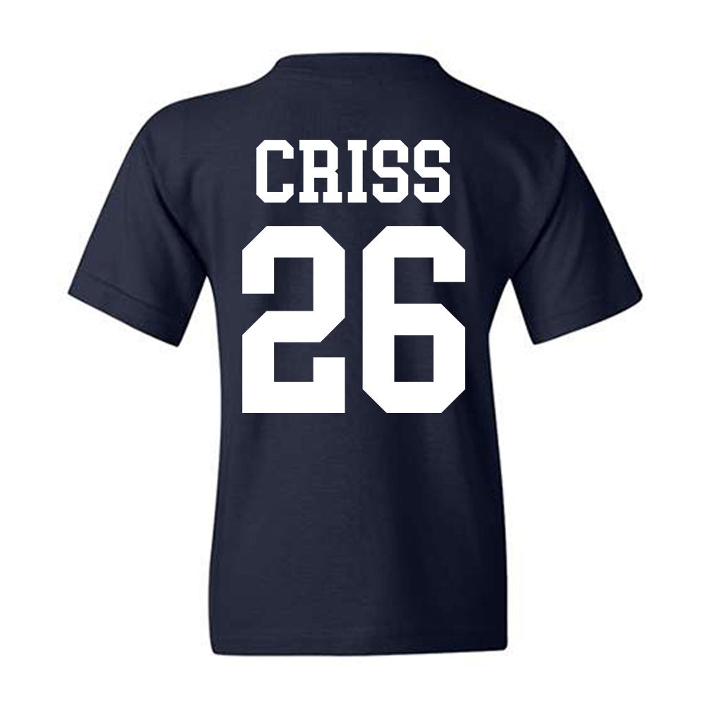 BYU - NCAA Football : Jordyn Criss - Sports Shersey Youth T-Shirt-1