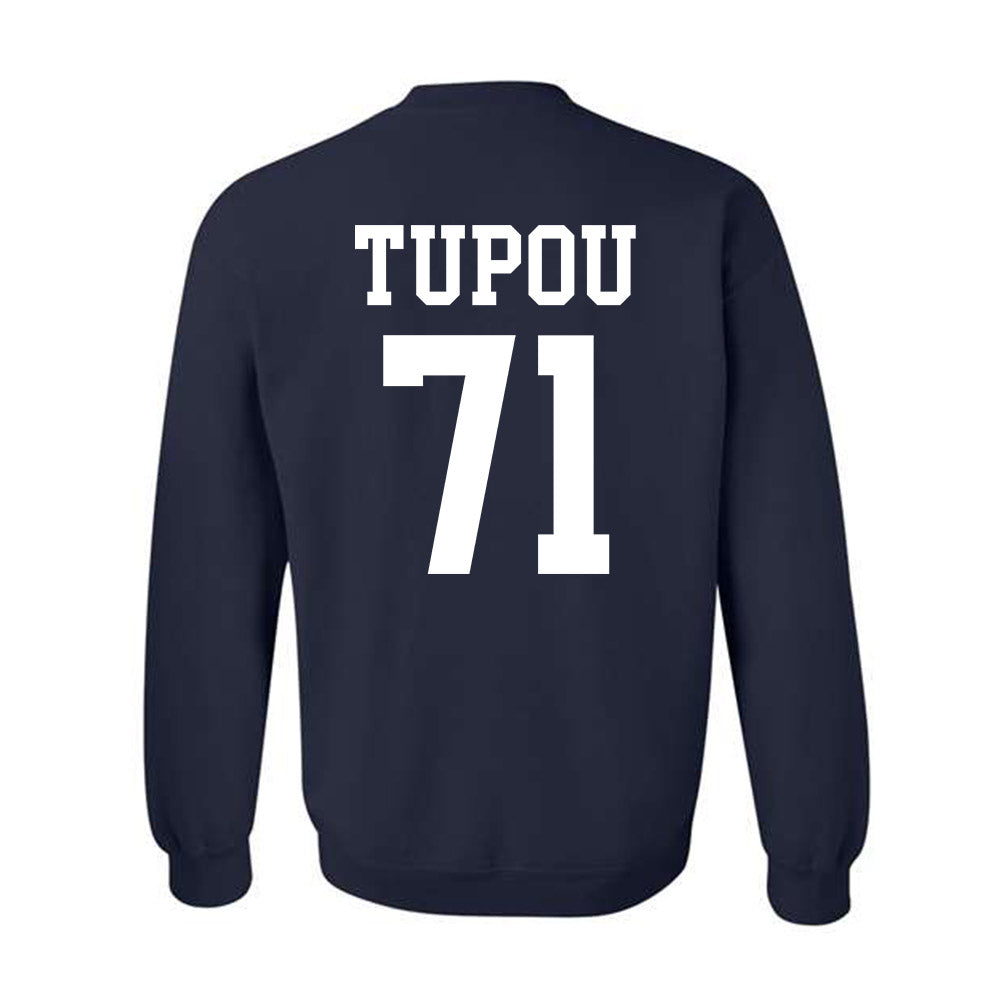 BYU - NCAA Football : Iki Tupou - Sports Shersey Crewneck Sweatshirt