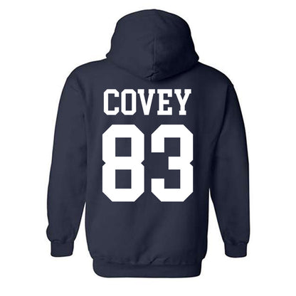 BYU - NCAA Football : Weston Covey - Sports Shersey Hooded Sweatshirt