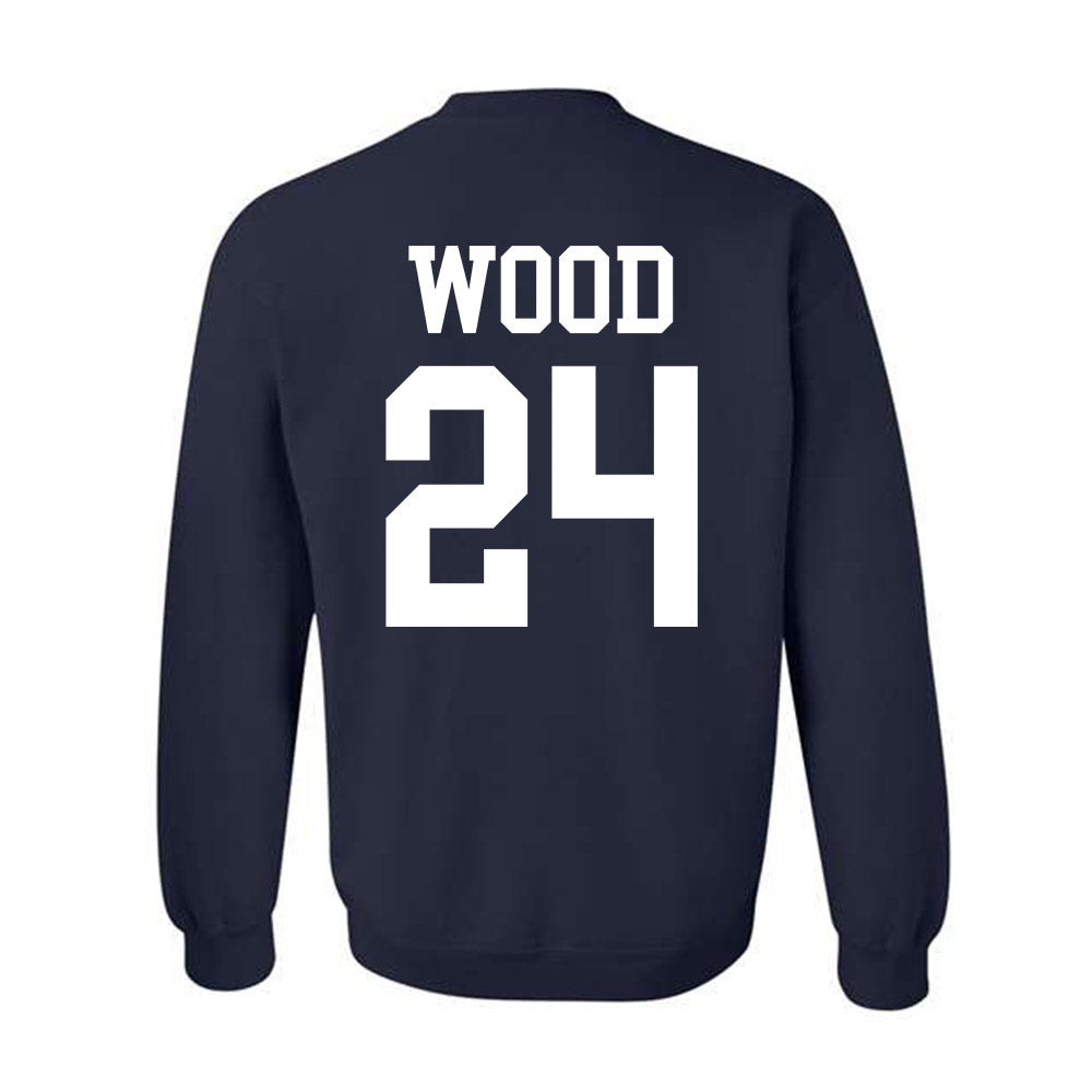 BYU - NCAA Football : Ethan Wood - Sports Shersey Crewneck Sweatshirt-1