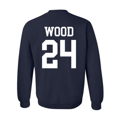 BYU - NCAA Football : Ethan Wood - Sports Shersey Crewneck Sweatshirt-1