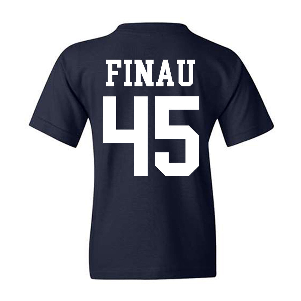 BYU - NCAA Football : Lucky Finau - Sports Shersey Youth T-Shirt-1