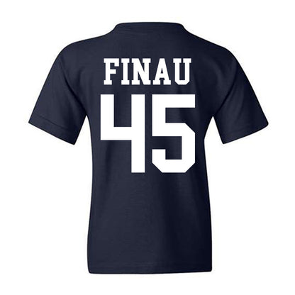 BYU - NCAA Football : Lucky Finau - Sports Shersey Youth T-Shirt-1