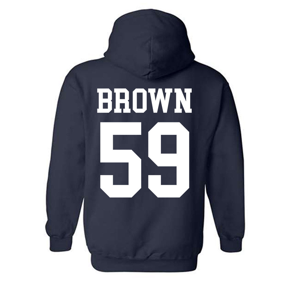 BYU - NCAA Football : Sefa Brown - Sports Shersey Hooded Sweatshirt-1