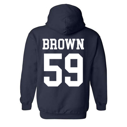 BYU - NCAA Football : Sefa Brown - Sports Shersey Hooded Sweatshirt-1