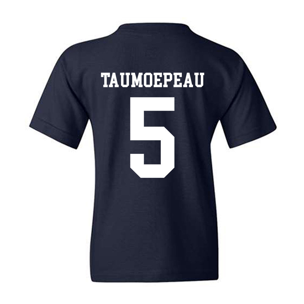 BYU - NCAA Football : Nusi Taumoepeau - Sports Shersey Youth T-Shirt-1