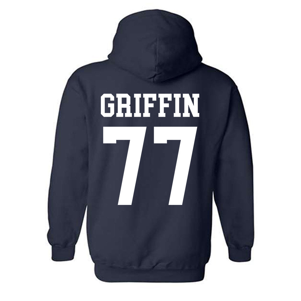 BYU - NCAA Football : Jake Griffin - Sports Shersey Hooded Sweatshirt-1