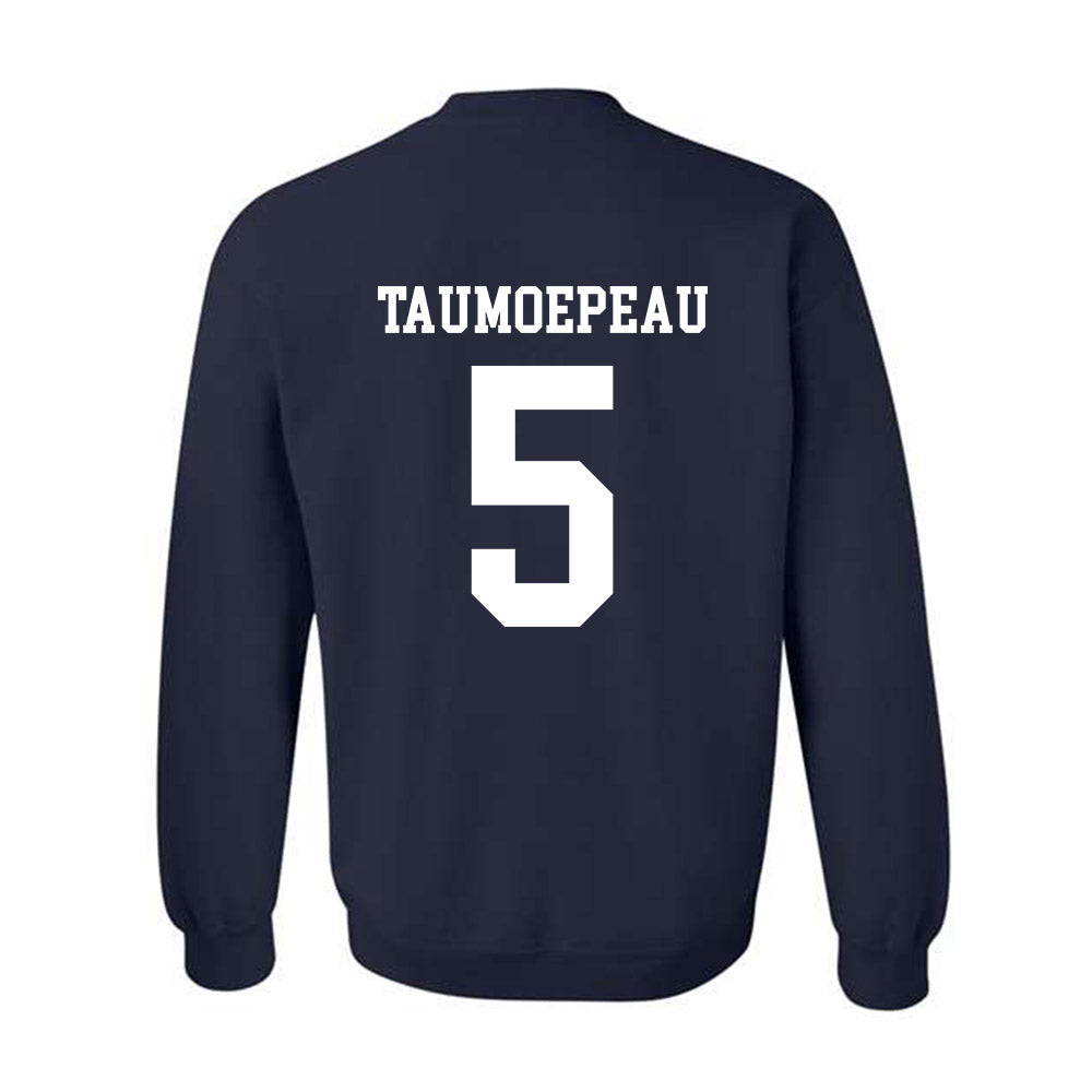 BYU - NCAA Football : Nusi Taumoepeau - Sports Shersey Crewneck Sweatshirt-1