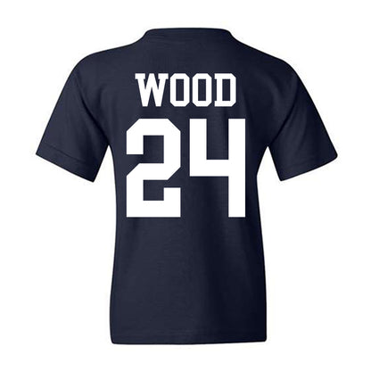 BYU - NCAA Football : Ethan Wood - Sports Shersey Youth T-Shirt-1