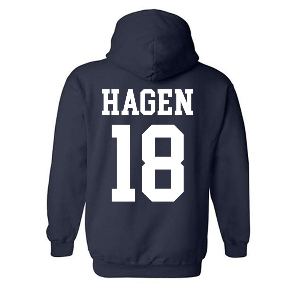 BYU - NCAA Football : Cody Hagen - Sports Shersey Hooded Sweatshirt