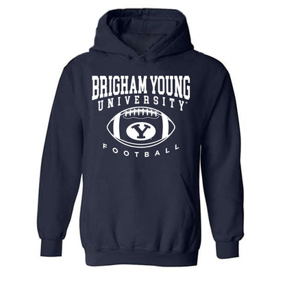 BYU - NCAA Football : Berkley Alfrey - Sports Shersey Hooded Sweatshirt-0