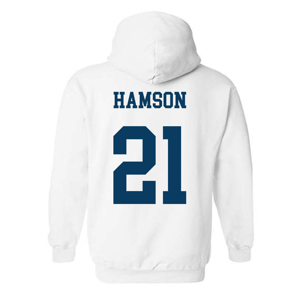 BYU - NCAA Women's Basketball : Heather Hamson - Generic Shersey Hooded Sweatshirt-1