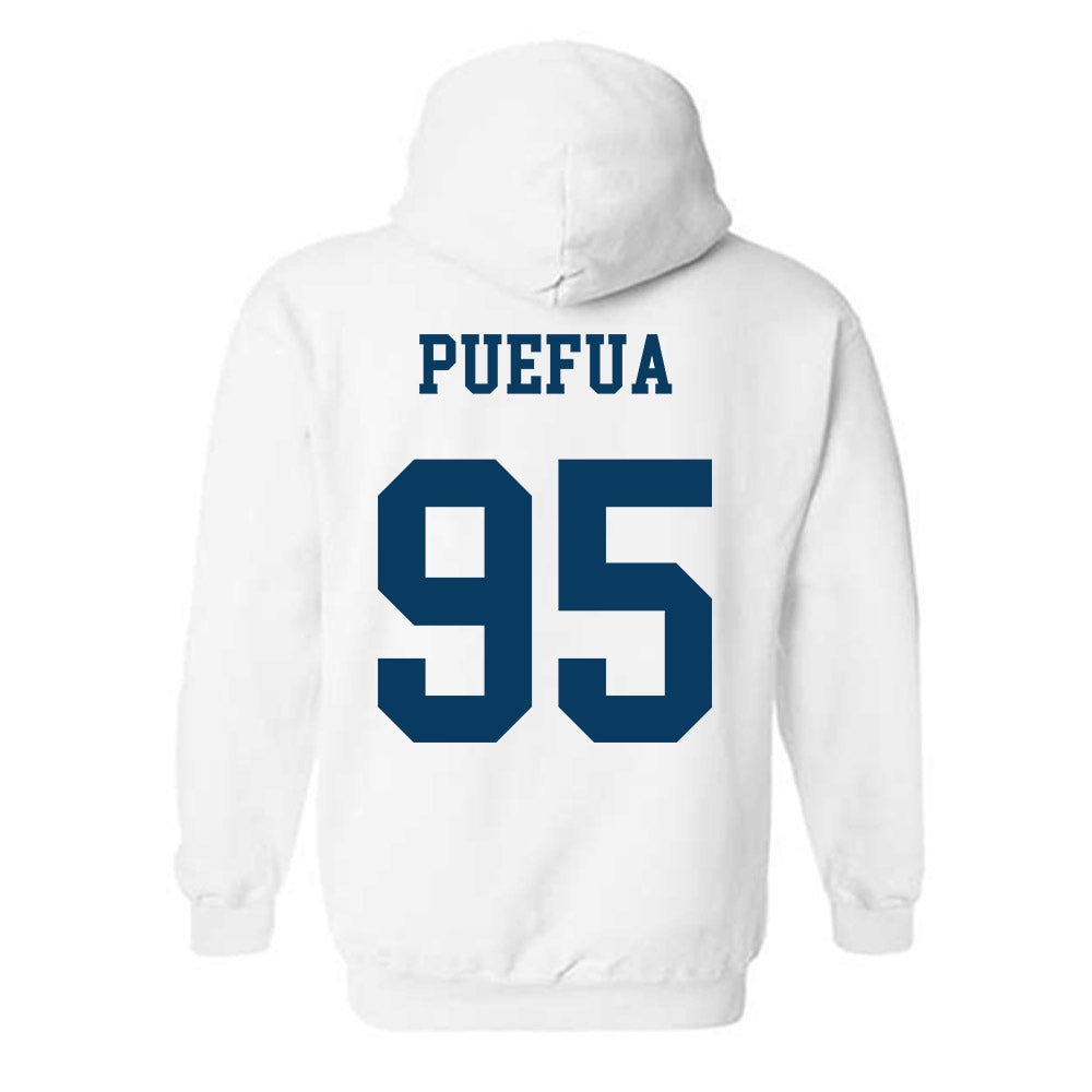 BYU - NCAA Football : Alvin Puefua - Generic Shersey Hooded Sweatshirt-1