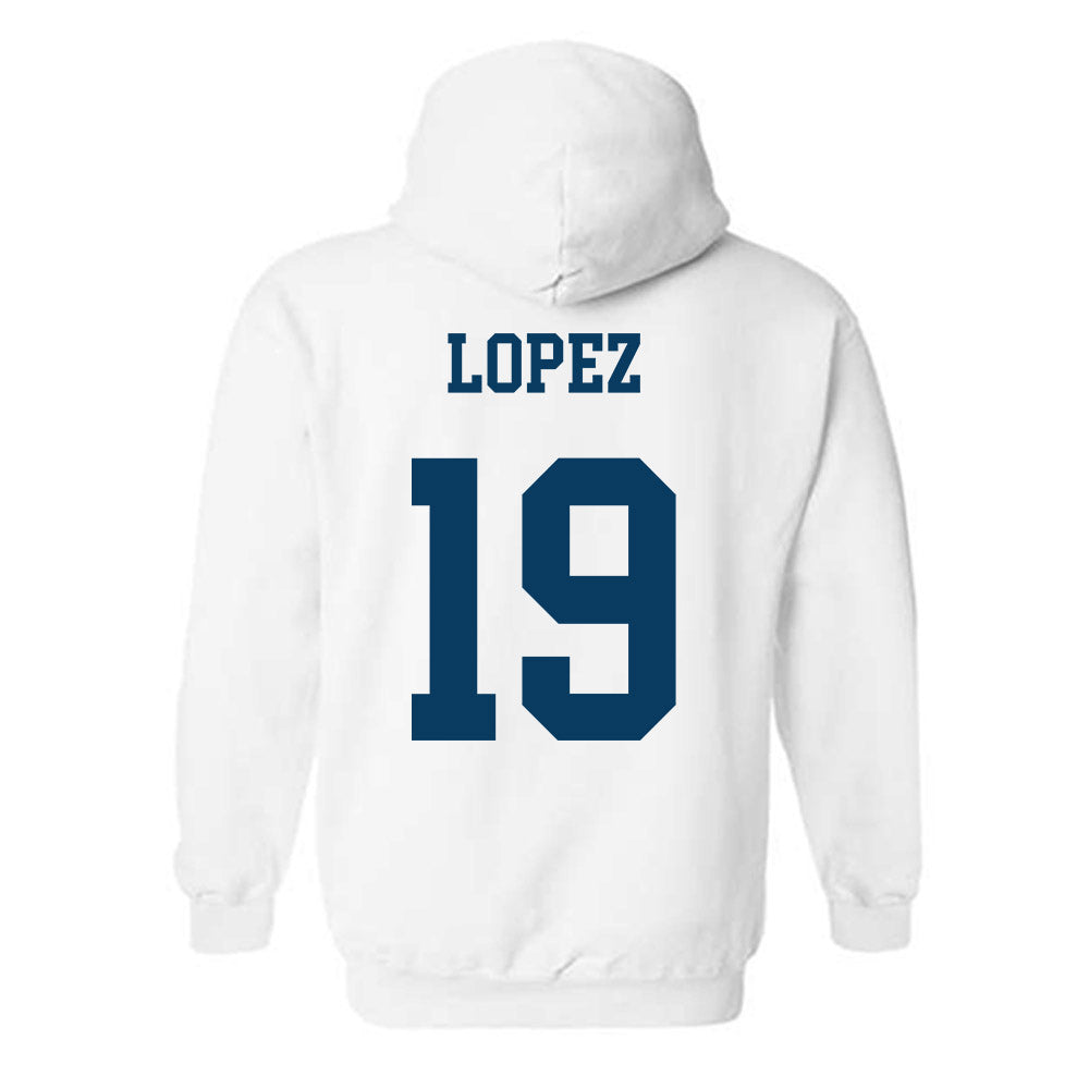 BYU - NCAA Women's Soccer : Mia lopez - Generic Shersey Hooded Sweatshirt-1