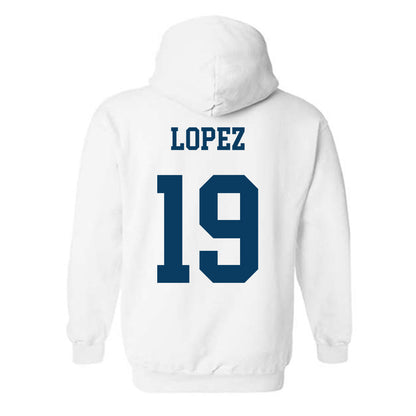 BYU - NCAA Women's Soccer : Mia lopez - Generic Shersey Hooded Sweatshirt-1