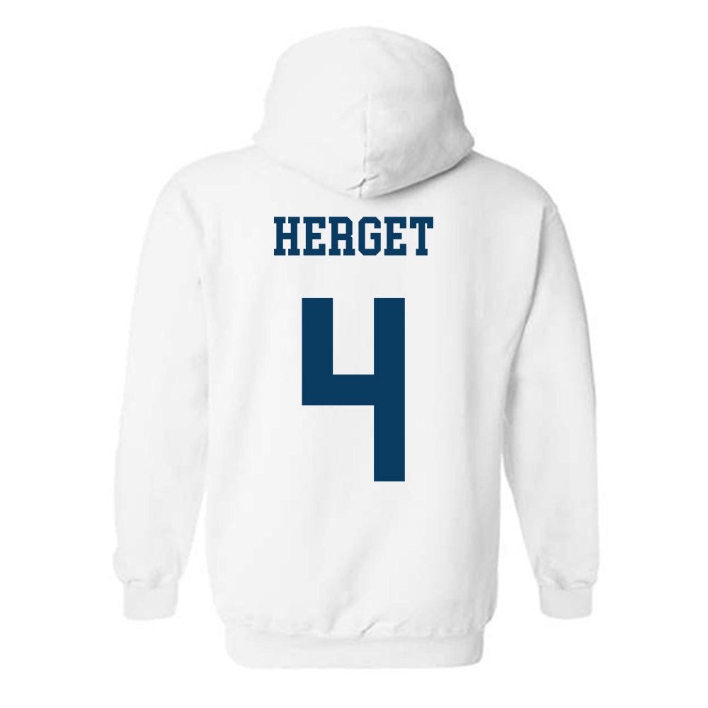BYU - NCAA Men's Volleyball : Trevor Herget - Generic Shersey Hooded Sweatshirt-1