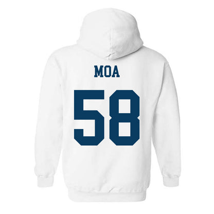 BYU - NCAA Football : Aisea Moa - Generic Shersey Hooded Sweatshirt