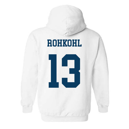 BYU - NCAA Women's Basketball : Lara Rohkohl - Generic Shersey Hooded Sweatshirt-1
