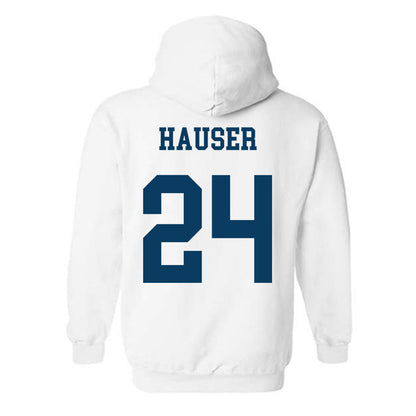 BYU - NCAA Men's Volleyball : Cole Hauser - Generic Shersey Hooded Sweatshirt-1