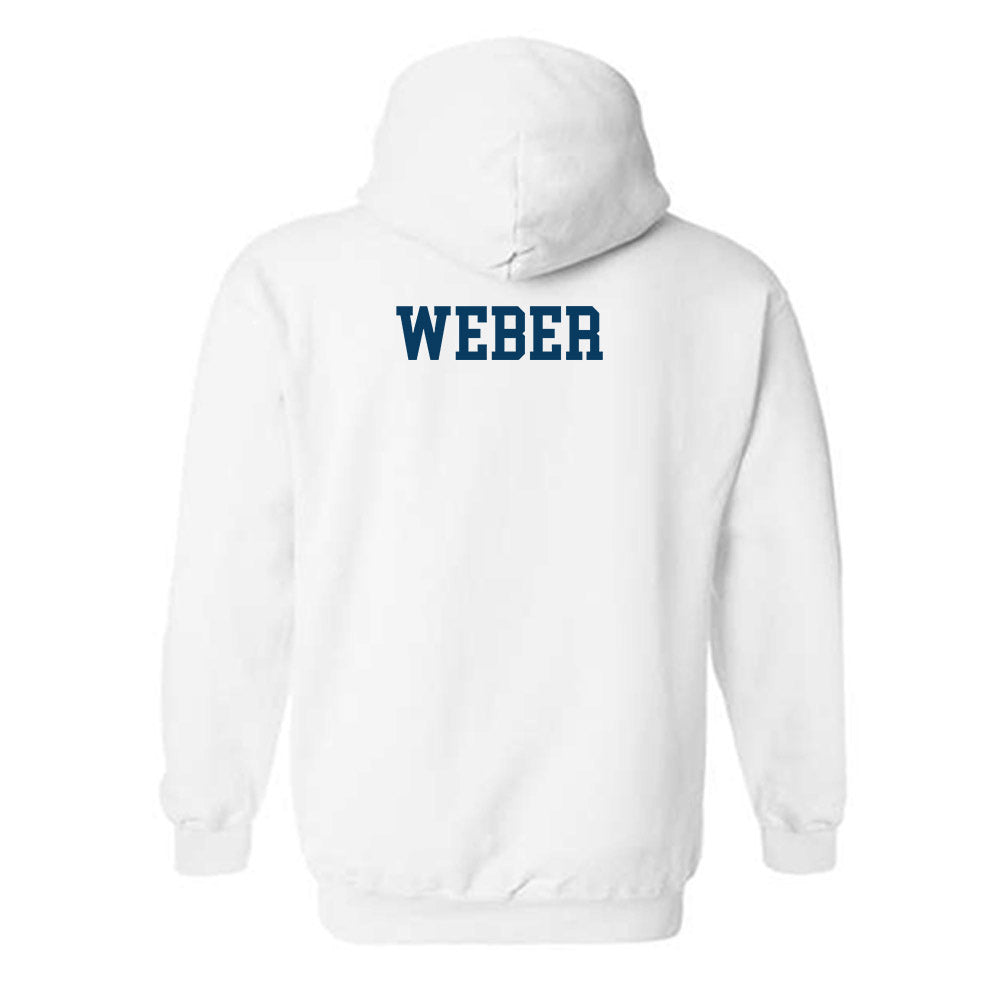 BYU - NCAA Men's Swimming & Diving : Dane Weber - Generic Shersey Hooded Sweatshirt-1