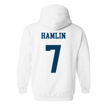 BYU - NCAA Women's Basketball : Olivia Hamlin - Generic Shersey Hooded Sweatshirt-1