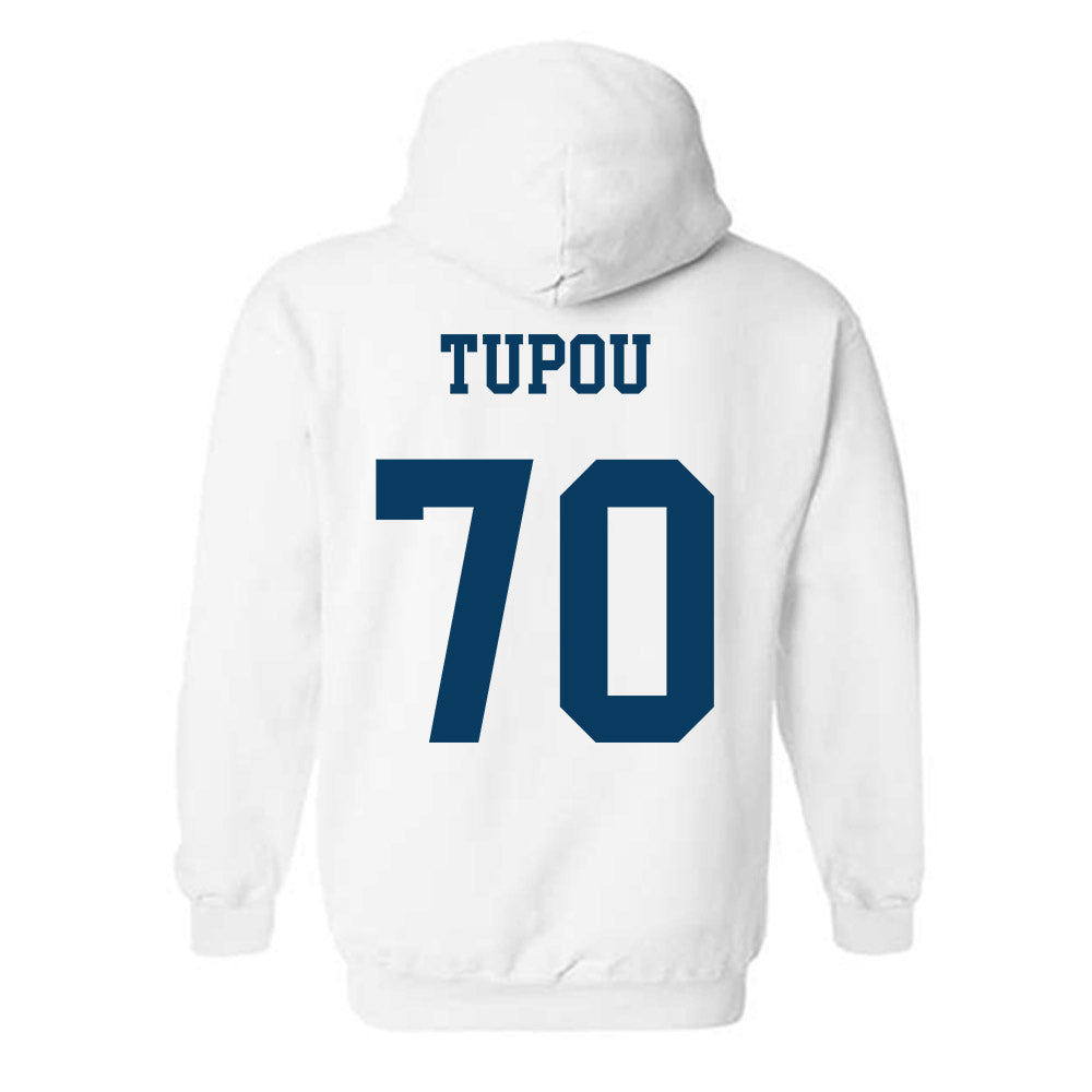 BYU - NCAA Football : Iki Tupou - Generic Shersey Hooded Sweatshirt-1