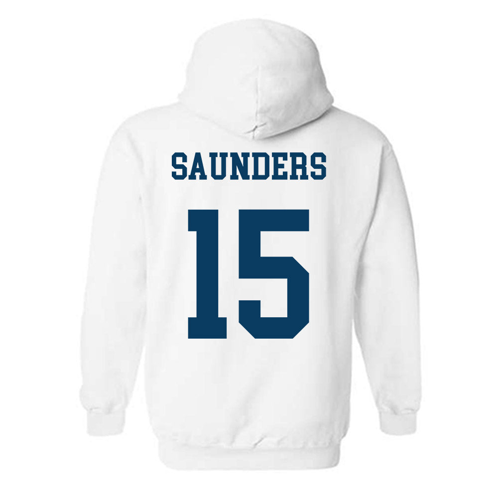 BYU - NCAA Men's Basketball : Richie Saunders - Generic Shersey Hooded Sweatshirt-1