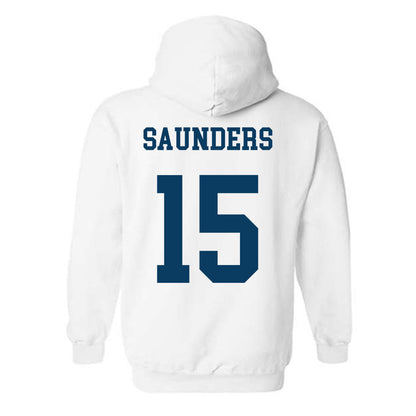 BYU - NCAA Men's Basketball : Richie Saunders - Generic Shersey Hooded Sweatshirt-1