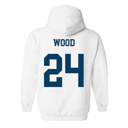 BYU - NCAA Football : Ethan Wood - Generic Shersey Hooded Sweatshirt-1