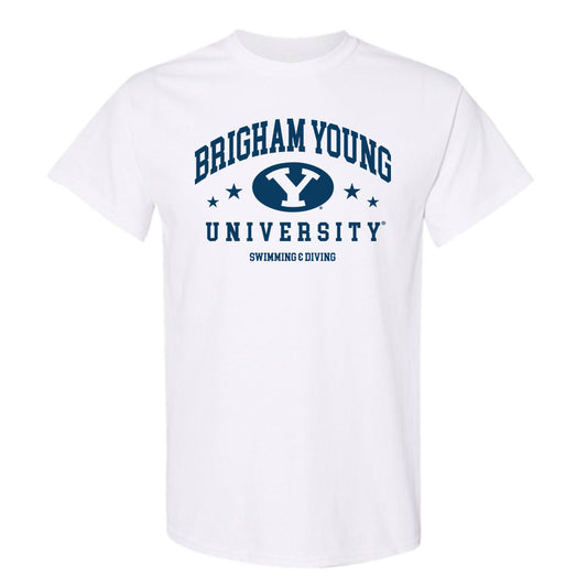 BYU - NCAA Men's Swimming & Diving : Ethan Purcell - Generic Shersey T-Shirt-0