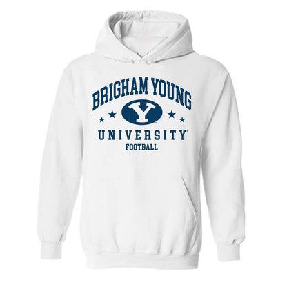 BYU - NCAA Football : Cannon DeVries - Generic Shersey Hooded Sweatshirt-0