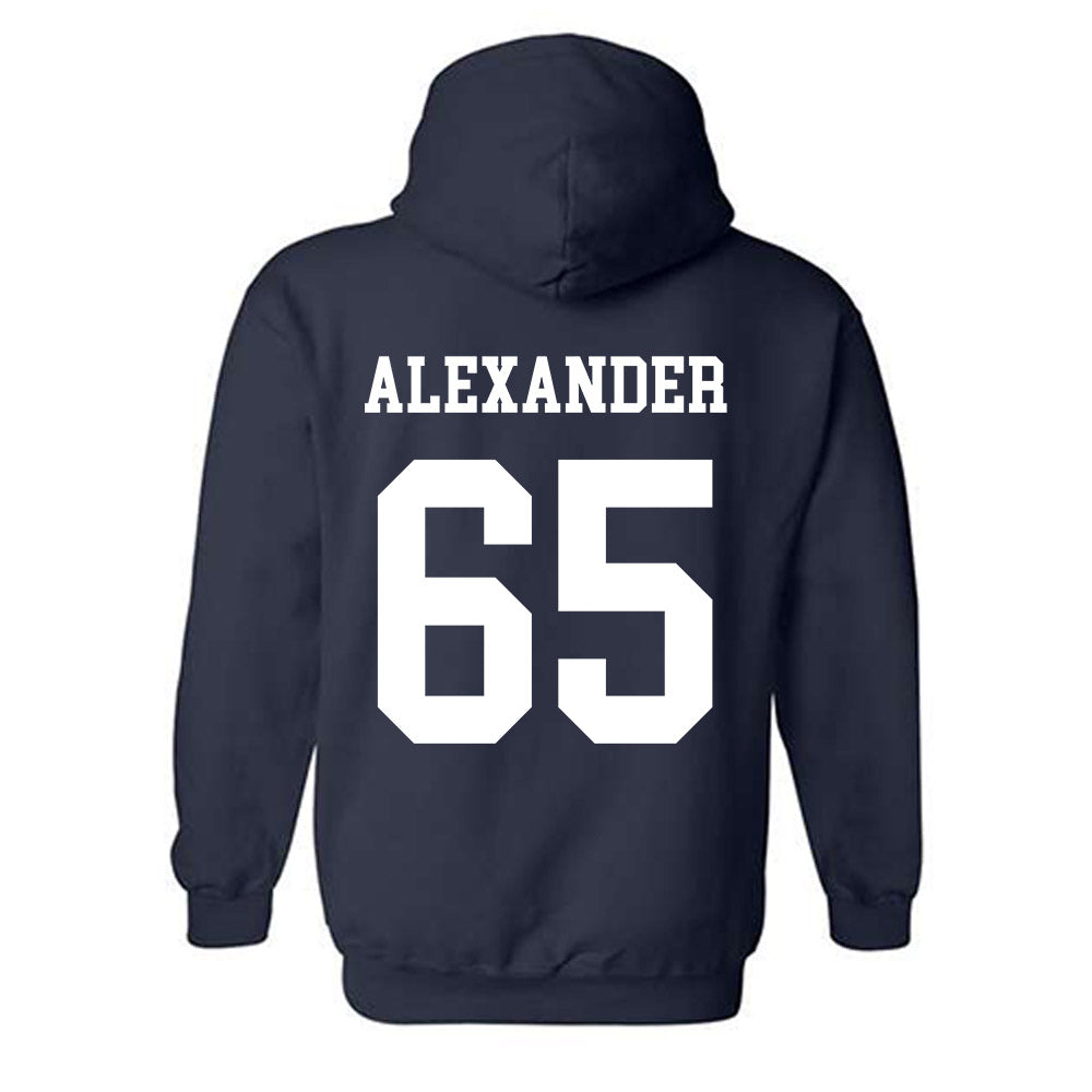 BYU - NCAA Football : Brigham Alexander - Generic Shersey Hooded Sweatshirt-1