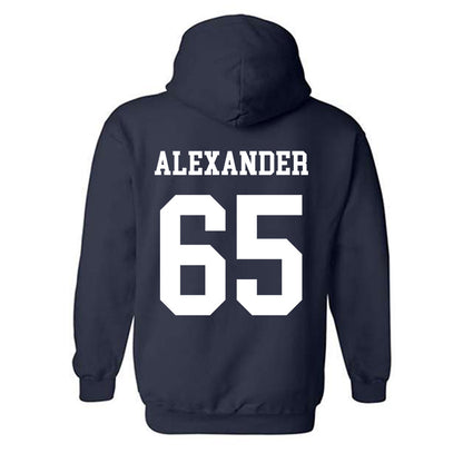 BYU - NCAA Football : Brigham Alexander - Generic Shersey Hooded Sweatshirt-1