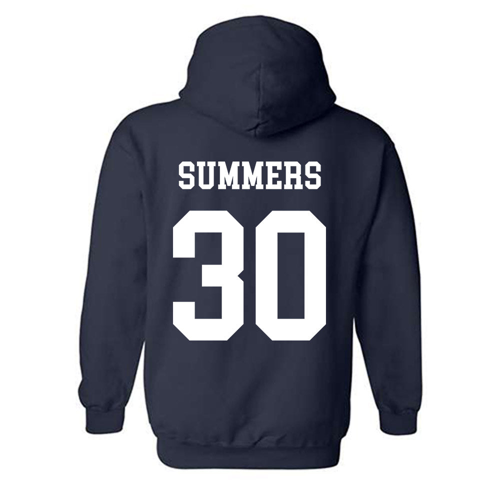 BYU - NCAA Women's Soccer : Mattyn Summers - Generic Shersey Hooded Sweatshirt-1
