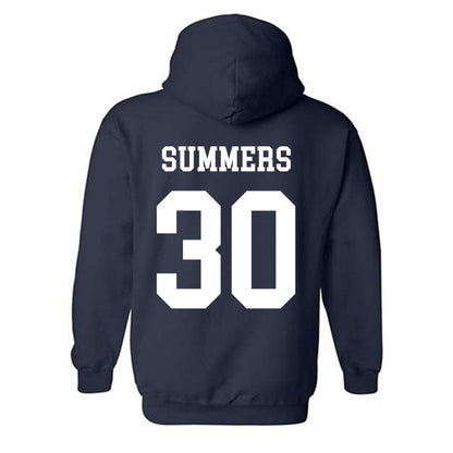 BYU - NCAA Women's Soccer : Mattyn Summers - Generic Shersey Hooded Sweatshirt-1