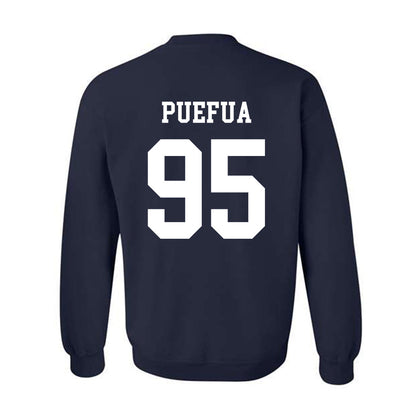 BYU - NCAA Football : Alvin Puefua - Generic Shersey Crewneck Sweatshirt-1