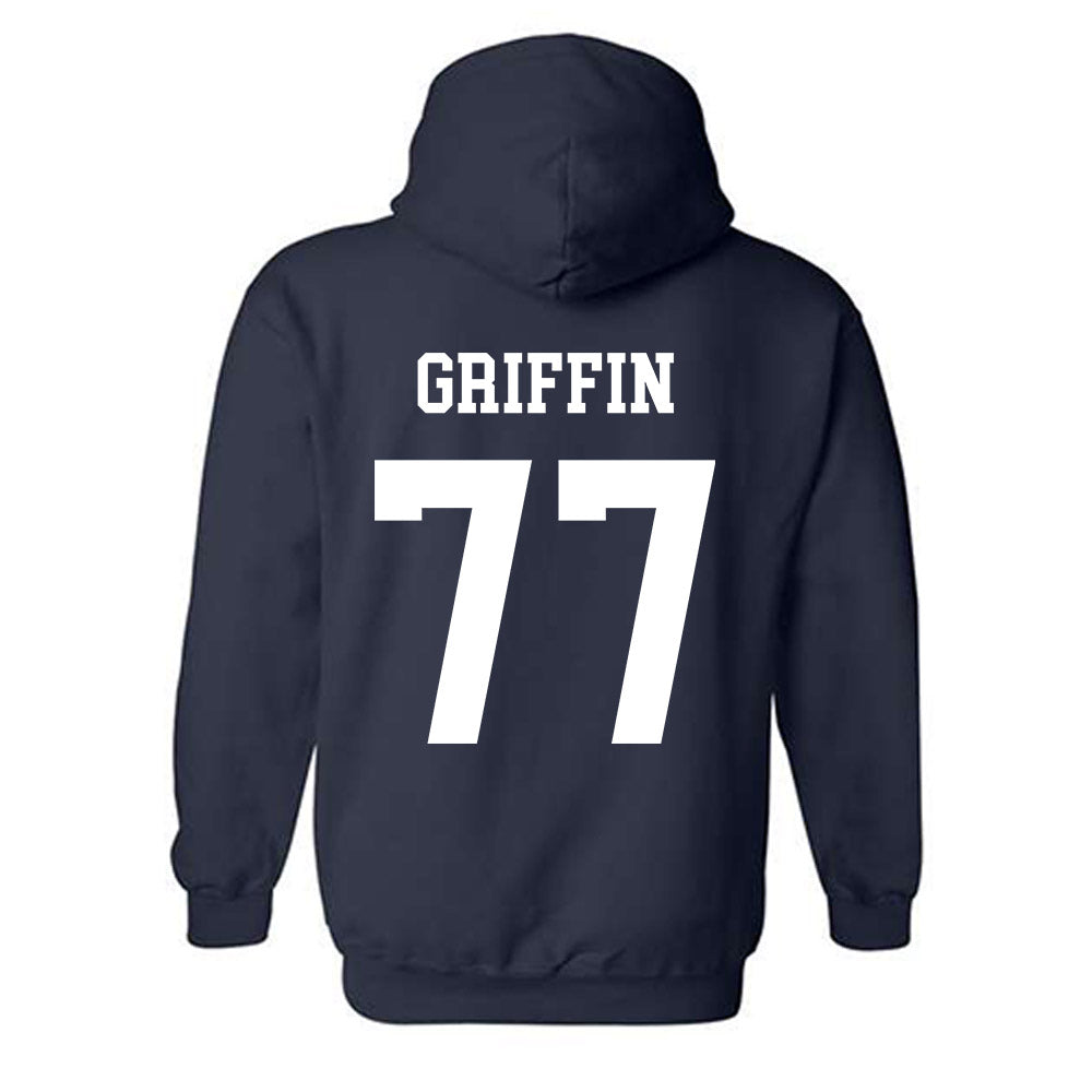 BYU - NCAA Football : Jake Griffin - Generic Shersey Hooded Sweatshirt-1